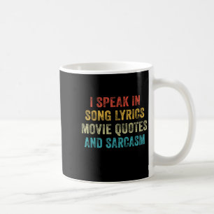 映画話の引用文の歌の歌詞と皮肉Viで コーヒーマグカップ
