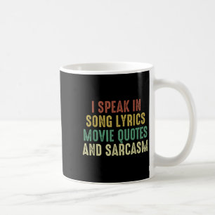 映画話の引用文の歌の歌詞と皮肉Viで コーヒーマグカップ