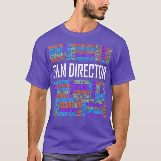 映画誇りを持った監督ワード・ギフト映画製作者カメラ Tシャツ (正面)