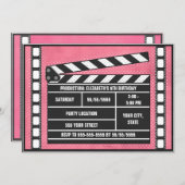 映画誕生会の下見板の赤 招待状 (正面/裏面)