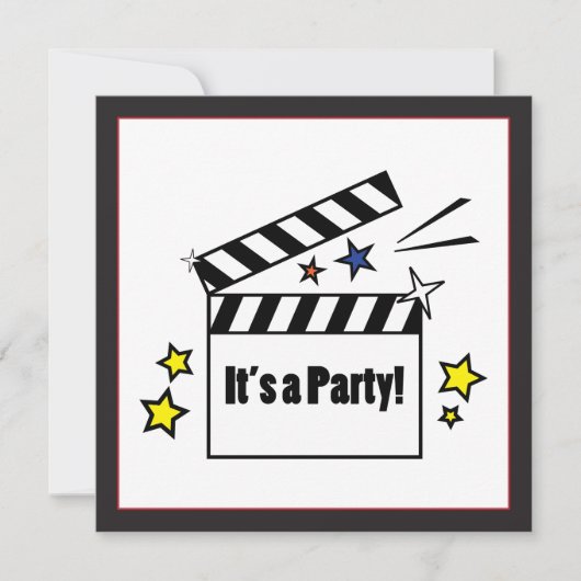 映画誕生会 招待状 (正面)