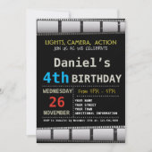 映画誕生日のパーティの招待状 招待状 (正面)