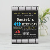 映画誕生日のパーティの招待状 招待状 (スタンド正面)