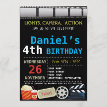 映画誕生日のパーティの招待状