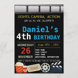 映画誕生日のパーティの招待状 招待状