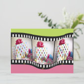 映画誕生日パーティーの招待 招待状 (スタンド正面)