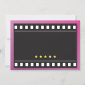 映画誕生日パーティーAny Age Theater映画招待状 招待状 (裏面)