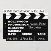 映画賞のパーティの招待状 招待状 (正面/裏面)