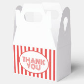 映画赤と白ストライプのテーマパーティー フェイバーボックス (オープン)