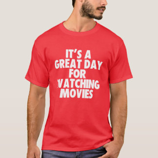 映画鑑賞にぴったりな一日 友達 家族 Tシャツ