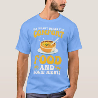 映画鑑賞の夜の至福のおやつ 映画ファン向け Tシャツ