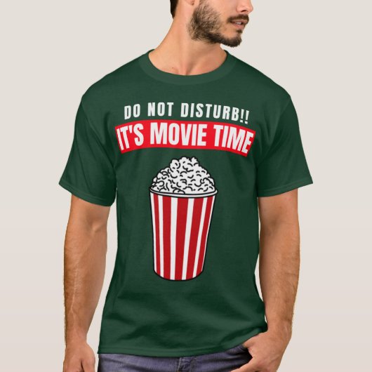 映画鑑賞中なので邪魔しないでね 面白い友達 Tシャツ (正面)