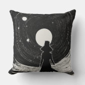 映画静か時代のスター | 漫画宇宙アート クッション (正面)