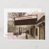 映画館での雪の日 ポストカード (正面/裏面)