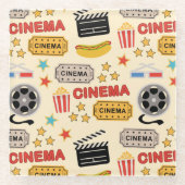 映画館のおもしろいパターン ガラスコースター (正面)