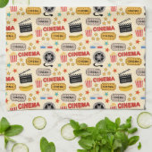 映画館のおもしろいパターン キッチンタオル (折り畳み)