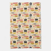 映画館のおもしろいパターン キッチンタオル (縦)