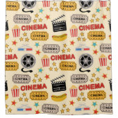 映画館のおもしろいパターン シャワーカーテン (正面)