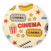 映画館のおもしろいパターン セラミックノブ (正面)