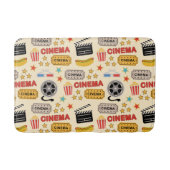 映画館のおもしろいパターン バスマット (正面)