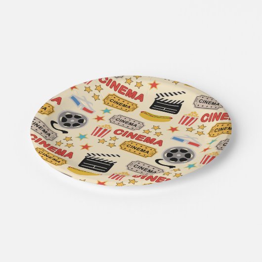 映画館のおもしろいパターン ペーパープレート (アングル)