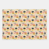 映画館のおもしろいパターン ラッピングペーパーシート (正面3)