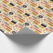 映画館のおもしろいパターン ラッピングペーパー (角)