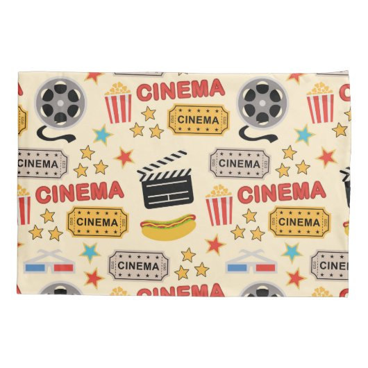 映画館のおもしろいパターン 枕カバー (裏面-左)