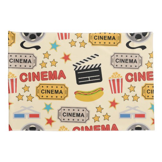 映画館のおもしろいパターン 枕カバー (裏面-右)