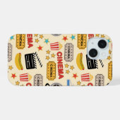 映画館のおもしろいパターン iPhone 15ケース (裏面横)