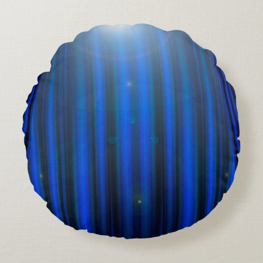 映画館のカーテンストリップ ラウンドクッション (正面)