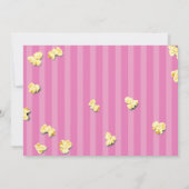 映画館のチケット ピンクの招待状 招待状 (裏面)