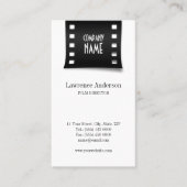 映画館のフィルムのストリップのビデオグラファーの名刺 名刺 (正面)