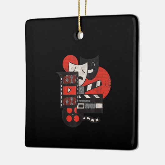 映画館の俳優または恋人の贈り物 セラミックオーナメント (左)