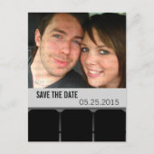 映画館の写真日付はがきを保存，グレー 案内ポストカード (正面)