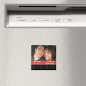 映画館の写真Save the Date Magnet, Red マグネット (インサイチュ (食洗機))