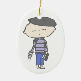 映画館の可愛い人 セラミックオーナメント