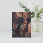 映画館の映写技師、ヴィンテージ ビジネス ポストカード (スタンド正面)