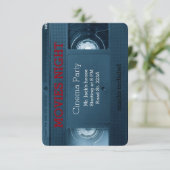 映画館の映画ナイトホームパーティー 招待状 (スタンド正面)