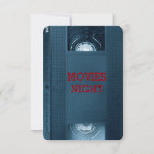 映画館の映画ナイトホームパーティー 招待状 (裏面)