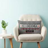 映画館の映画館のストライプの枕赤のアクセント ランバークッション (椅子)