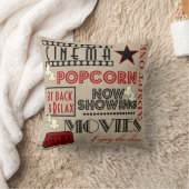 映画館の映画館は枕赤い1つのチケットを是認します クッション (ブランケット)