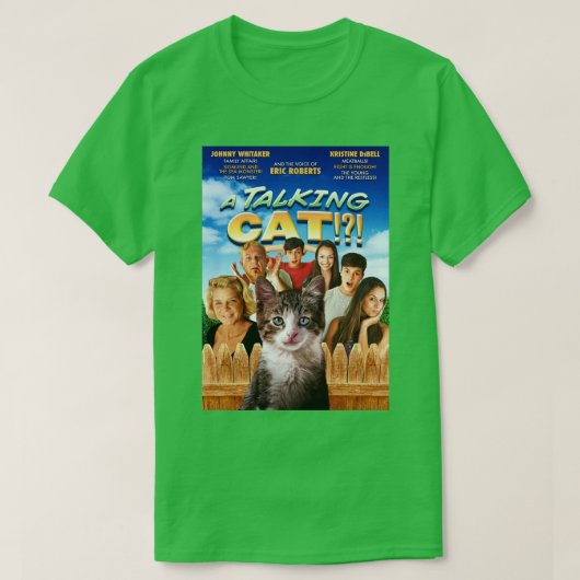 映画館の話題の猫最高傑作 Tシャツ (デザイン正面)