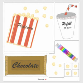 映画館の軽食 シール