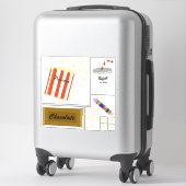 映画館の軽食 シール (スーツケース)