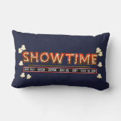 映画館のShowtimeの枕海軍背景 ランバークッション (裏面)