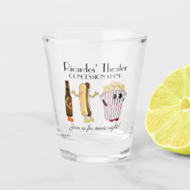 映画館コンセッション台ホットドッグポップコーン ショットグラス
