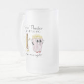 映画館コンセッション台ホットドッグポップコーン フロストグラスビールジョッキ (正面左)