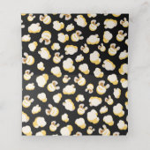 映画館テーマ誕生日ポップコーンパターン プレイスカード (内部開封)