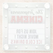 映画館ナイトシアターガラスコースター ガラスコースター (裏面)